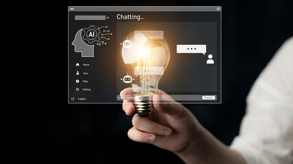 AI image generator interface enables image, AI, and generator process by converting user prompt...