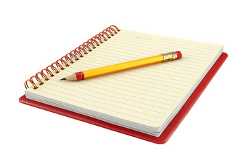 Spiral notebook with pencil, ready for notes.