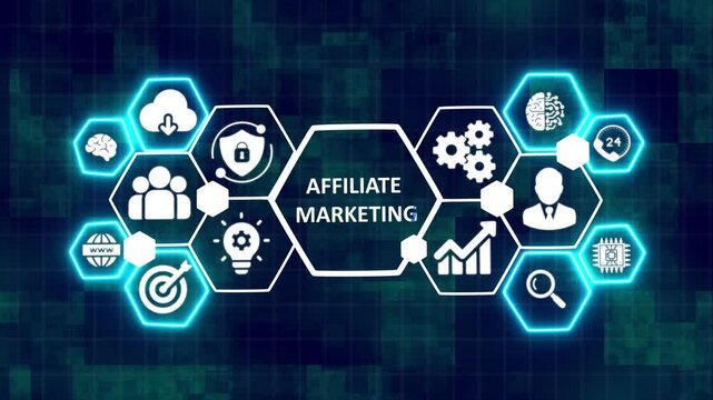 AFFILIATE MARKETING. Digital Intelligence Network  Affiliate Marketing Title Background