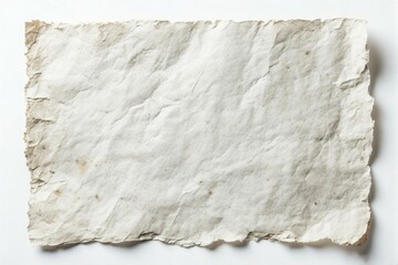 Scrap paper on white background , Scrap paper for background , Writing paper , Note paper