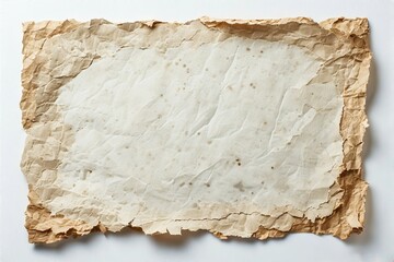 Scrap paper on white background , Scrap paper for background , Writing paper , Note paper