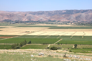 The Beautiful Bekaa Valley in Lebanon: An agricultural plateau lying between the Lebanon and Anti- lebanon mountain ranges.