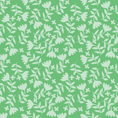 multicolor exotic hand drawn floral seamless pattern