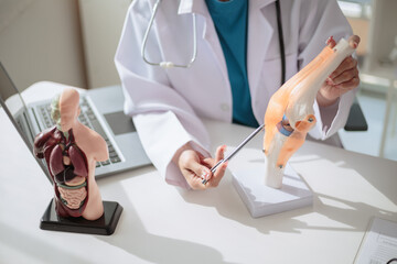 Patients consulted about knee pain due old age knee problems or joint pain that occur regularly and consulted with doctor treat pain so that they can live their daily lives happily. treat knee pain