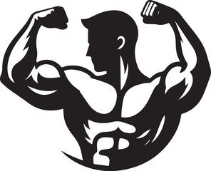 Muscles Icon silhouette 
