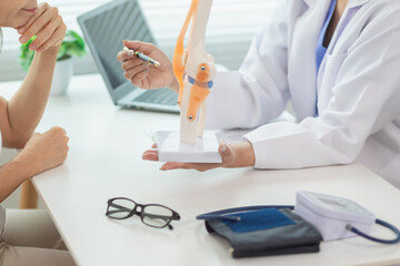 Patients consulted about knee pain due old age knee problems or joint pain that occur regularly and...