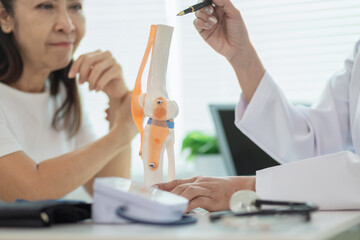 Patients consulted about knee pain due old age knee problems or joint pain that occur regularly and...