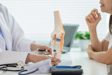 Patients consulted about knee pain due old age knee problems or joint pain that occur regularly and...