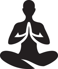 silhouette of a woman in yoga position