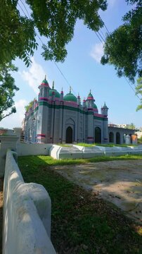 006 - Slow Motion Tilt Up of Religious Mosque in Laksam, Cumilla, Bangladesh on 13 June 2025