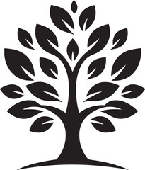 vector tree silhouette