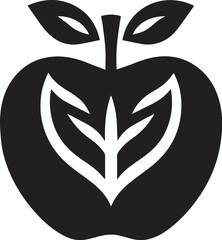 A Apple Vector Art logo silhouette 