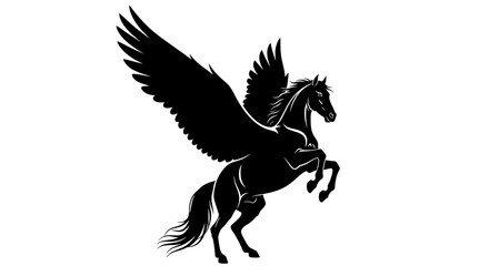 Pegasus Mythological Horse - Legendary Winged Creature Art
