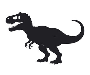 Tyrannosaurus Rex Silhouette A Powerful Prehistoric Predator in Monochrome