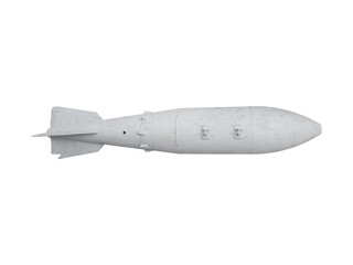 Soviet FAB-250 aerial bomb used in modern warfare is isolated.