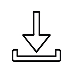 Downward Arrow Icon download symbol