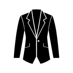 Naklejka premium blazer icon silhouette on white background (3).svg