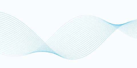 Blue Wave Abstract Background for Corporate Business Banner Template