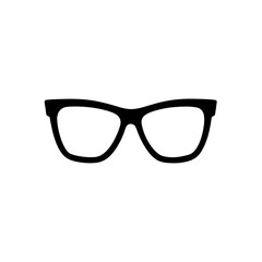 Fototapeta premium eyeglasses icon silhouette on white background (3).svg