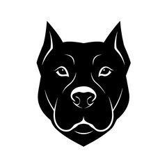 pitbull head icon silhouette on white background (3).svg