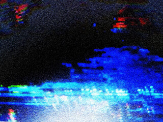 Glitch camera effect. Retro VHS background. Old video template. No signal. Static TV noise, bad TV signal	