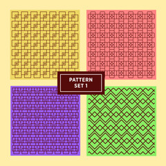 Colorful Pattern designs for fabric textile business elements 