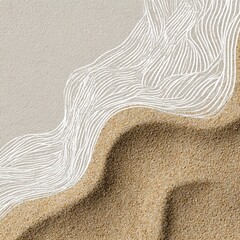 Obraz premium Abstract sand waves