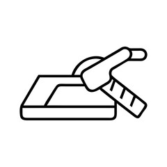 Tile cutter with handle for precise cutting of tiles  