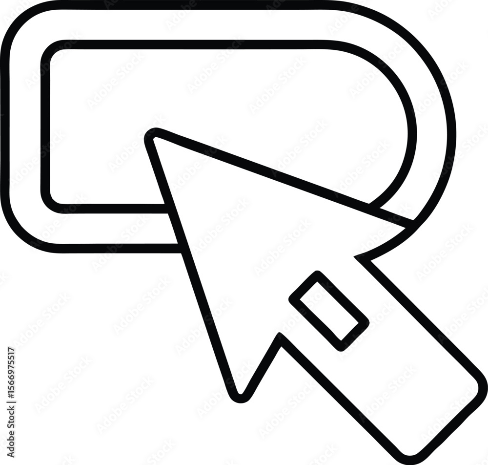  minimalist web form icon with multiple fields on transparent background