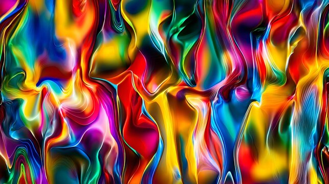 Vibrant abstract design with flowing colors.