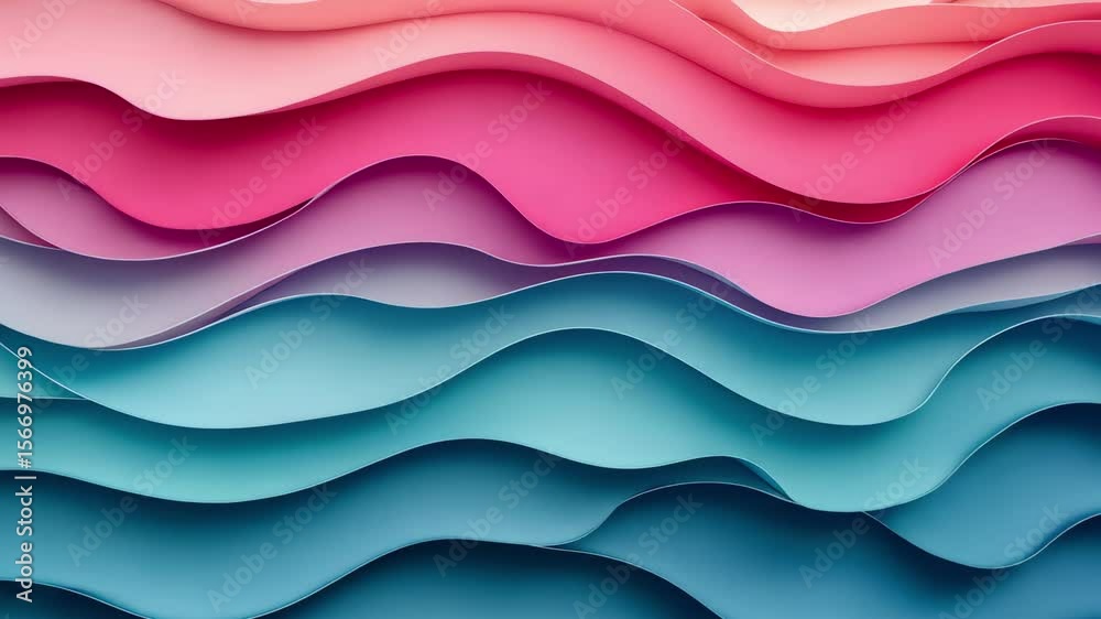 Poster colorful abstract waves with layered textures creating an artistic background for various applicatio