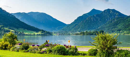 famous lake schliersee - bavaria