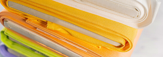 Fabric for embroidery. Color canvas in the shop for embroidery. Accessories for hobbies