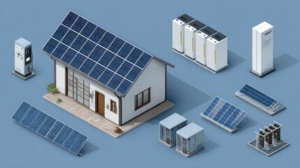 Sustainable home with renewable energy systems