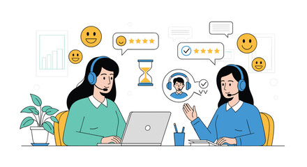 Customer service excellence analyzing feedback for improved user experience and support satisfaction levels