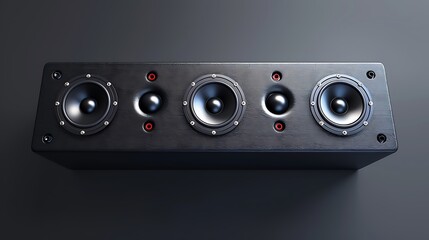 Obraz premium Three driver sound cabinet high fidelity high resolution picture