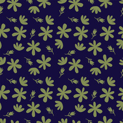 multicolor exotic hand drawn floral seamless pattern