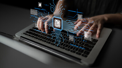 AI assistant with LLM, big data, machine learning, and generative AI powers prompt engineering and...