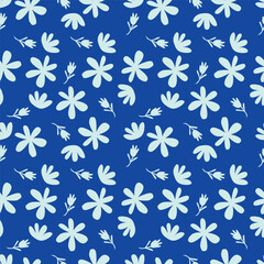 Trendy Floral pattern in the many kind of flowers. Tropical botanical Motifs scattered random. Seamless vector texture. For fashion prints. Printing with in hand drawn style on peach background