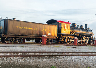 Naklejka premium old steam locomotive