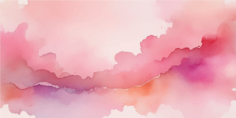 Obraz premium Pink abstract watercolor texture background with a sky-like, cloud-like, and vintage paper design