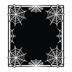 Elegant black and white vintage floral lace frame with an ornate Victorian border design