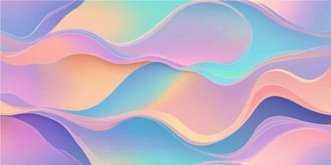Colorful abstract background with flowing blue and orange wavy lines, perfect for web banners or modern art illustration