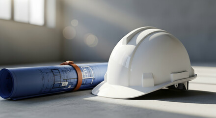 Safety helmet and blueprints