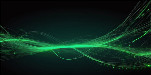 Abstract blue fractal design with glowing lines and a futuristic wave pattern for a vibrant technology backdrop