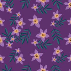 seamless pattern with flowers