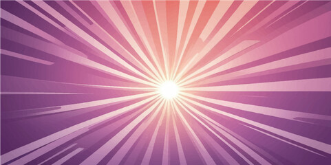 Abstract vector background with pink and purple light burst rays and glowing starburst pattern