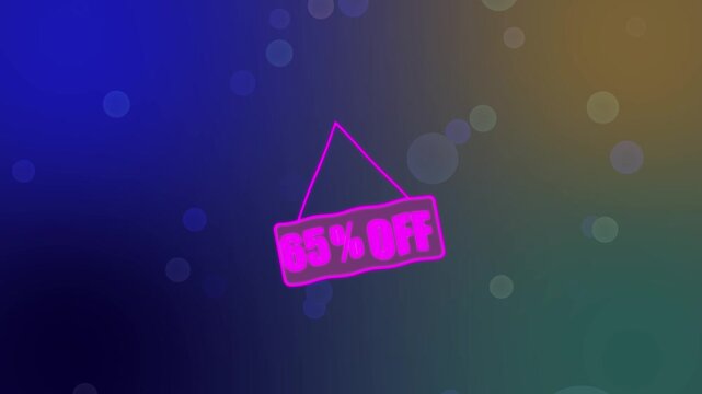 65% Off Sale Animation: design, discount store...