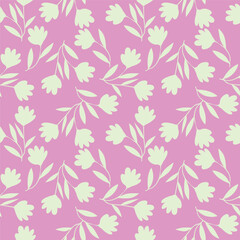 multicolor exotic hand drawn floral seamless pattern