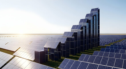 Solar panel graph growth